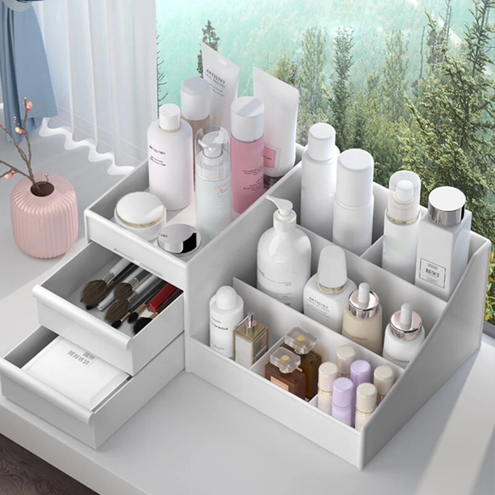 Houlife Makeup Organizer for Cosmetic Large Capacity Storage Box Desktop Jewelry Drawer Container | Дом и сад