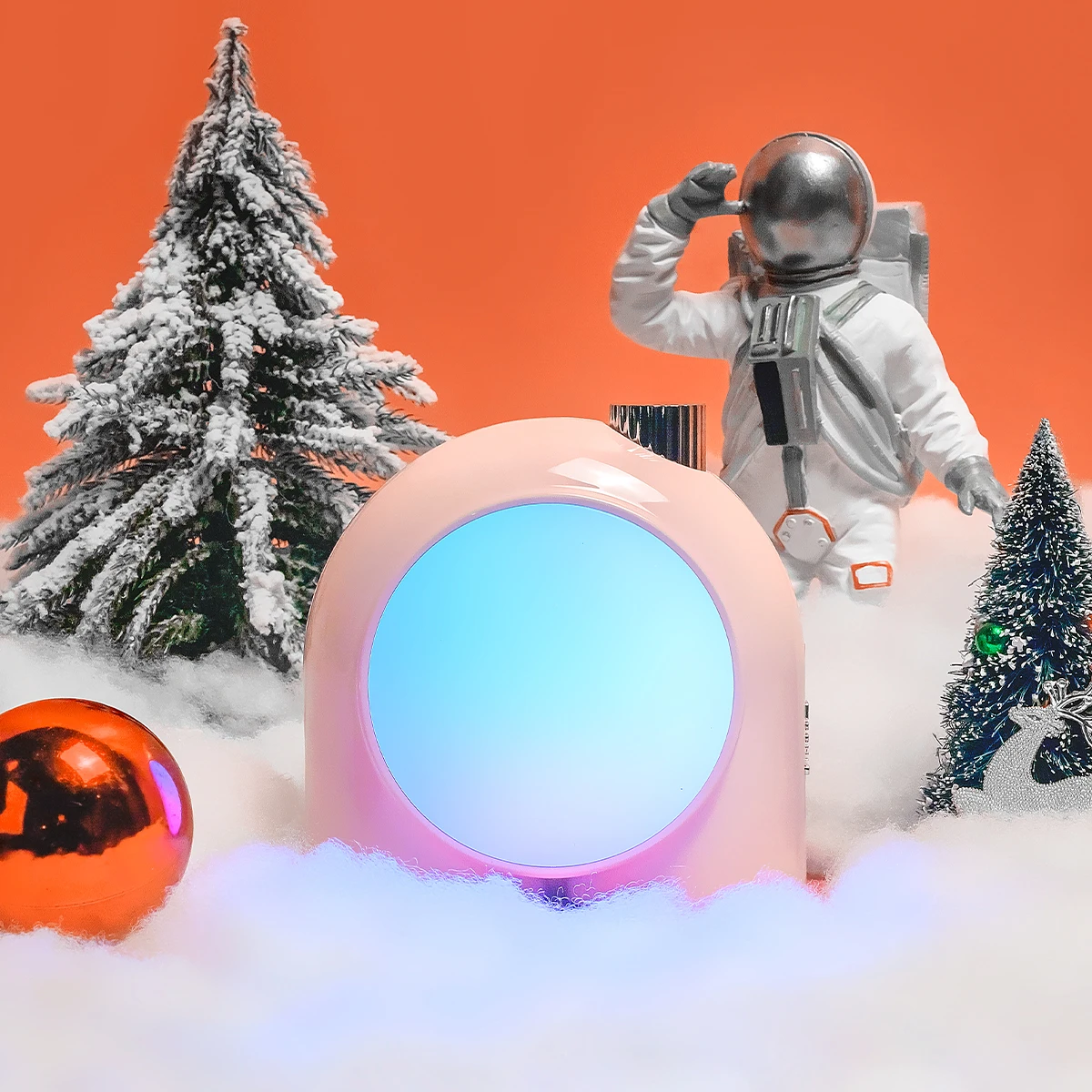 Divoom Planet-9 Decorative Mood Lamp with Programmable RGB LED Light Effects Neon Atmosphere Bedside Music Control | Электроника
