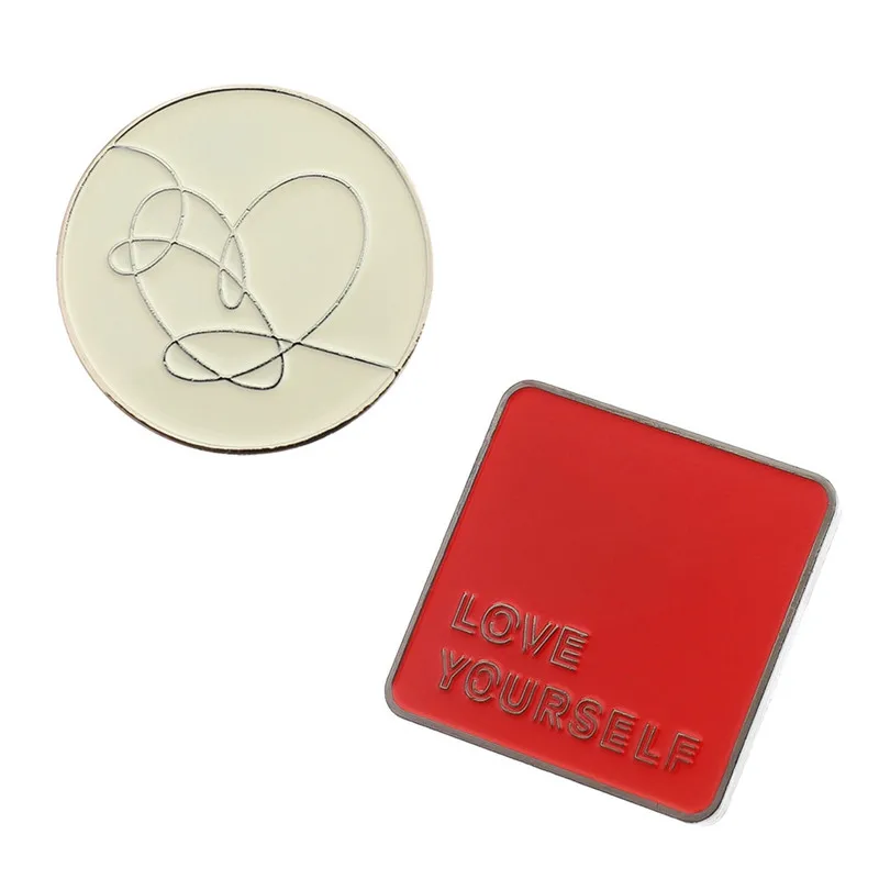 K Pop Bangtan Boys Love Yourself металлическая брошь значок PIN World Tour говорите на концерте MD