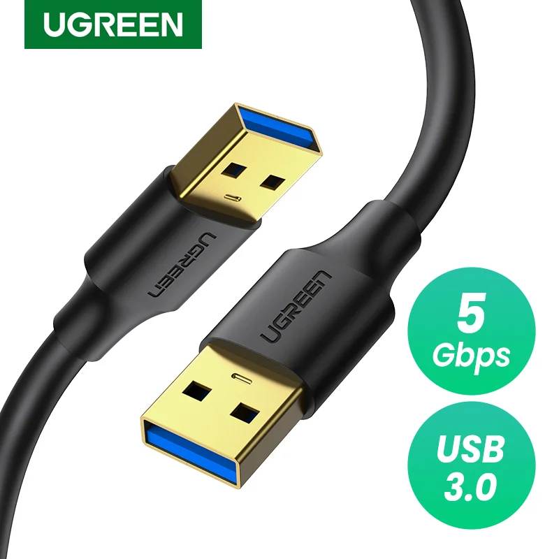 Кабель-удлинитель Ugreen USB-USB 2,0 3,0, кабель «штырь-штырь», удлинитель USB для жесткого диска Xiaomi TV Box, удлинитель USB - изображение