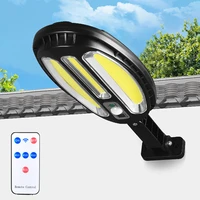 66 96 100 138 leds solar lights outdoor solar spotlights motion sensor with smart remote control waterproof street light