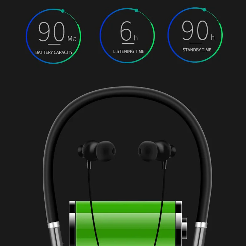 

TWS Wireless Bluetooth Earphones Magnetic Sport Running Headset Waterproof Earloop Noise Reduction Headphones For xiaomi Huawei