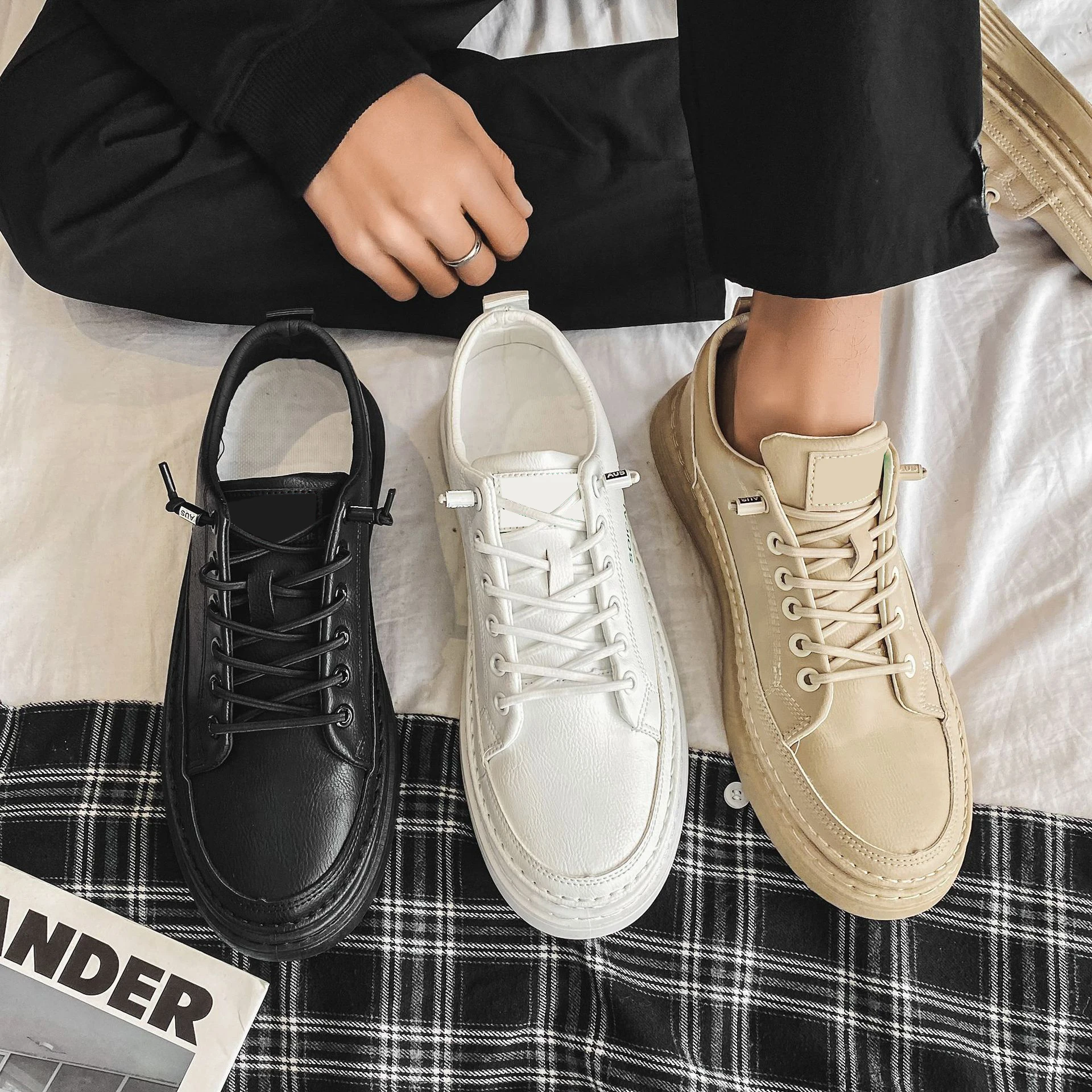 Новинка маленькая белая обувь для мужчин трендовая универсальная Весенняя Белая