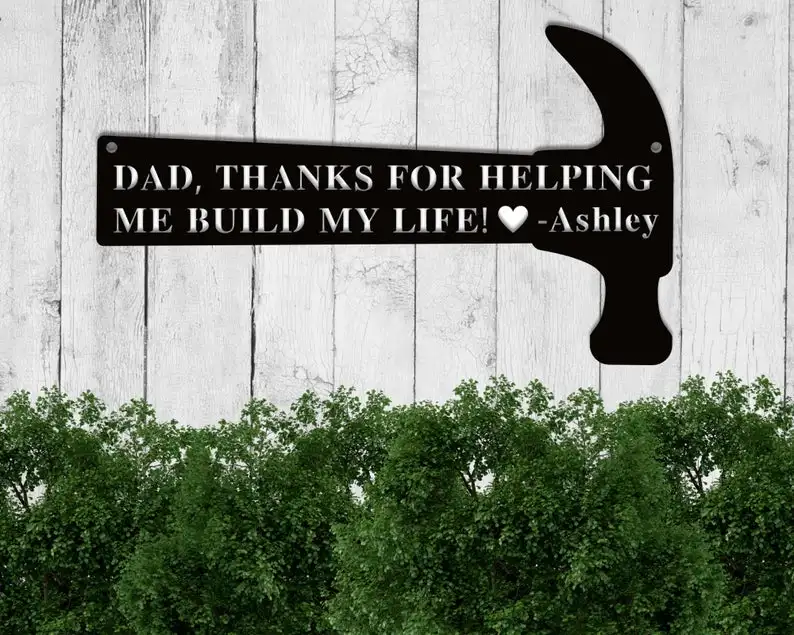 

Personalized Fathers Day Gift for Dad,Personalized Dad Sign,Father Days Sign,Custom Wood Garage Tool Sign,Gifts from Daughter