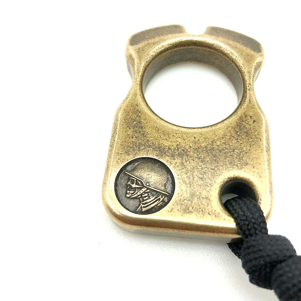 

EDC Brass Single Finger Anti-Wolf Artifact Men and Women Self-Defense Supplies Ring