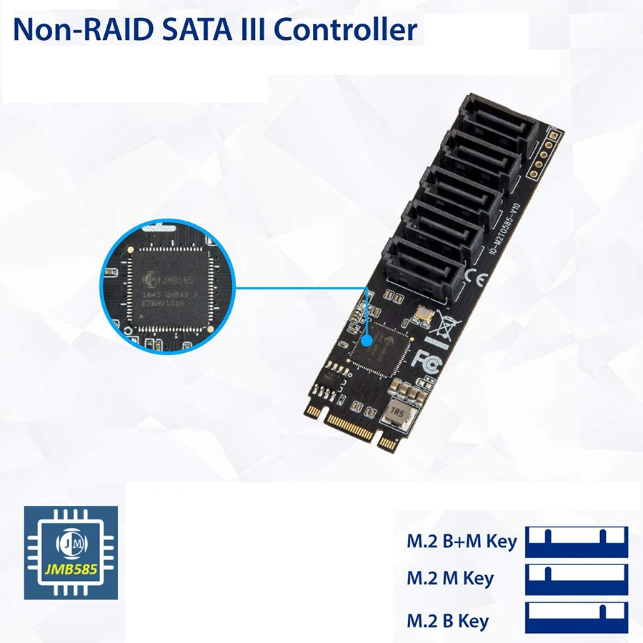 Не-Raid SATA 3 0 NGFF M.2 B + M ключ PCI E NVMe SSD контроллер адаптер карта для настольных ПК HDD с