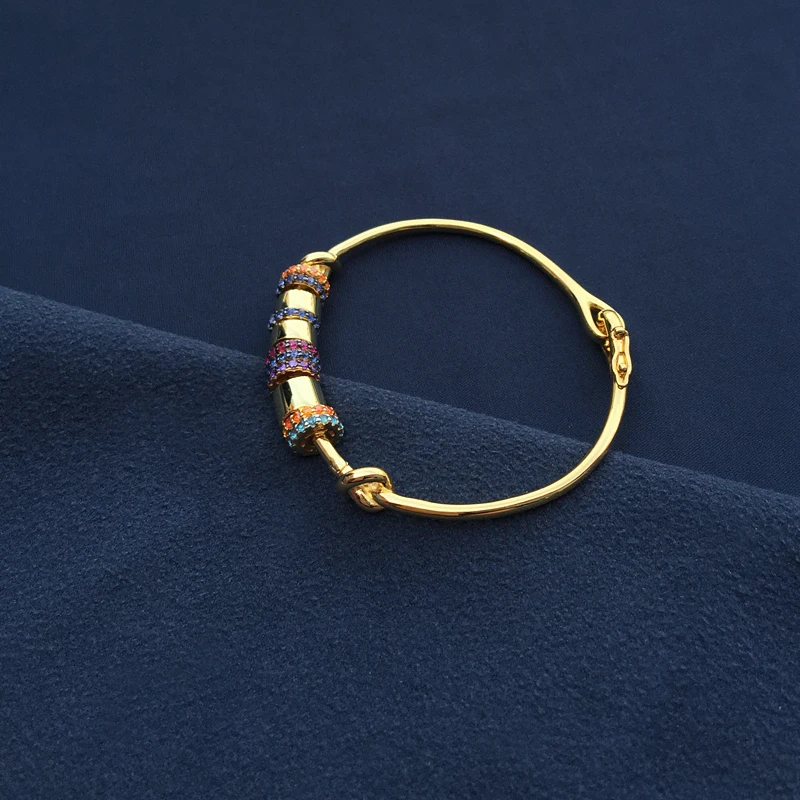 

APM925 sterling silver monaco jewelry, multi-circle bracelet female romantic colorful fashion birthday gift