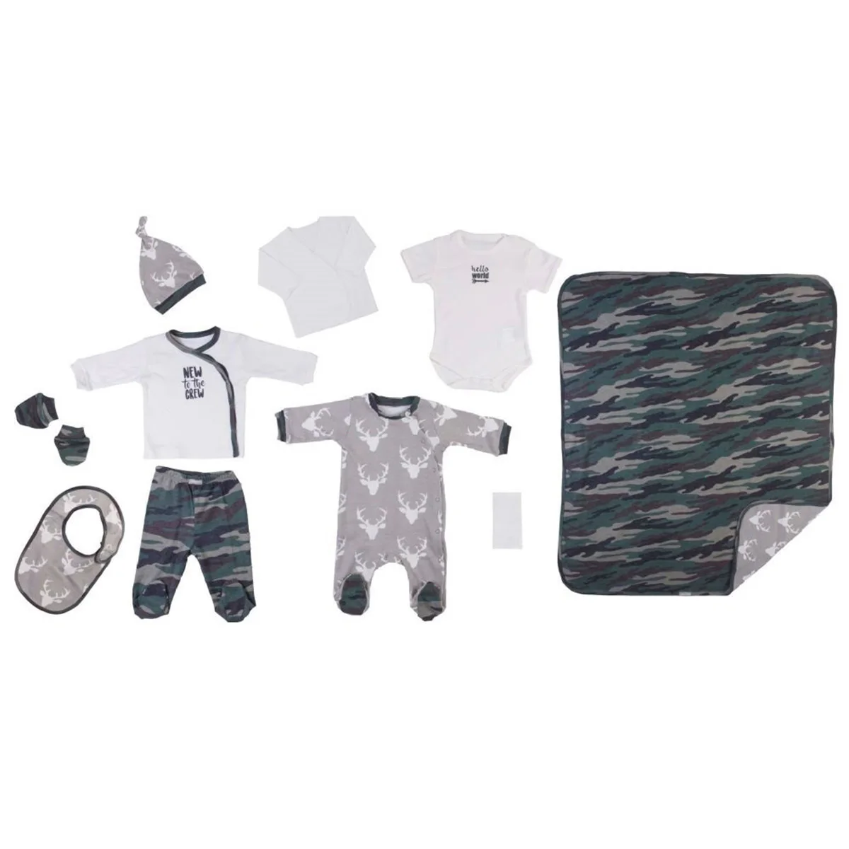 

Bebepan Camo 10 Pieces Set New Born Boy