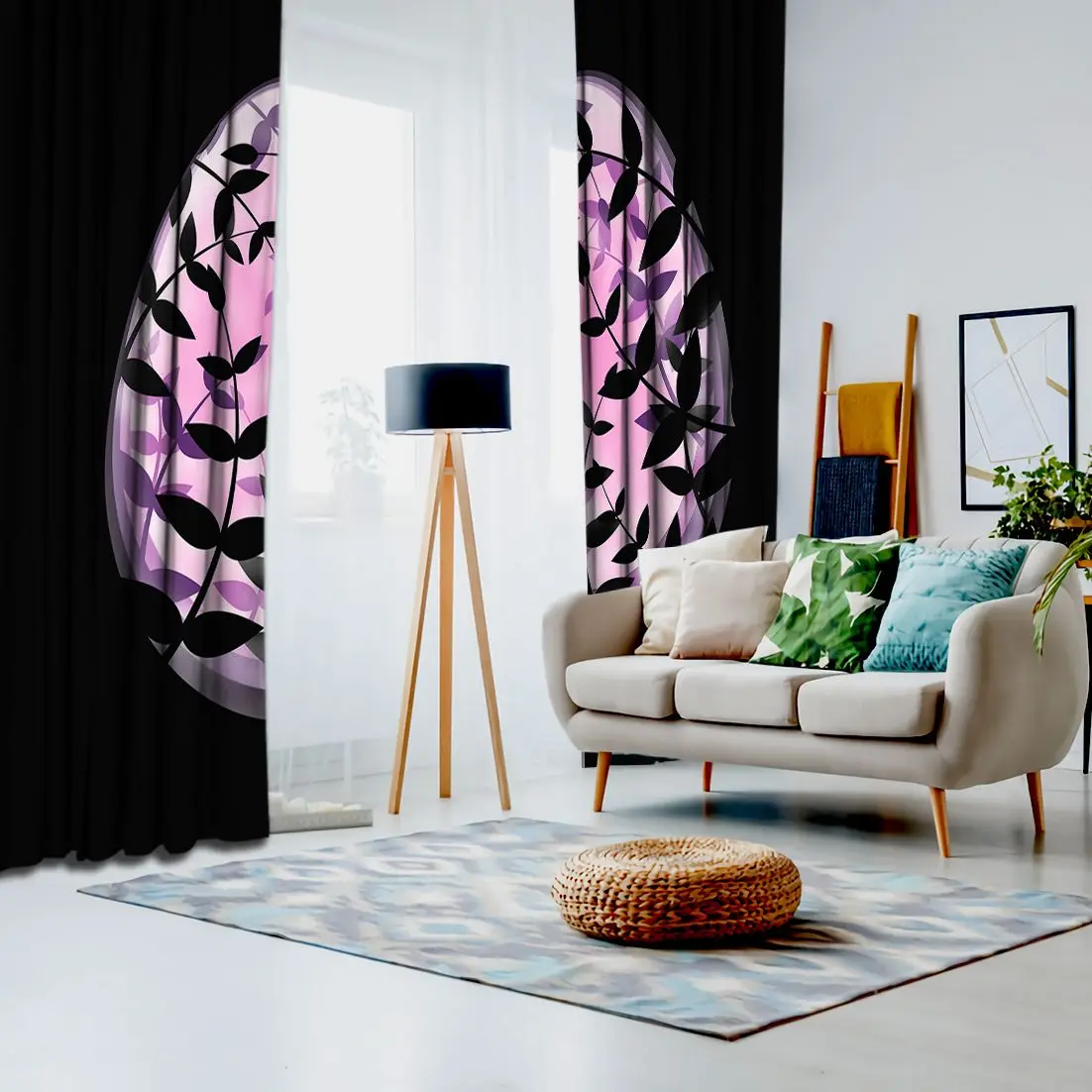 Занавес растения травы зелень в яйце бумаги вырезать искусство Весна