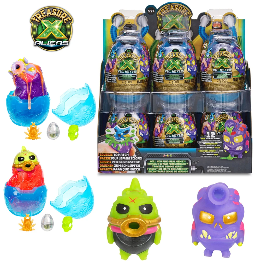

Treasure X Alien Egg Mini OozeWith Collectible Figure Original Christmas Birthday Gifts For Kids Toy For Children Slime Relaxing