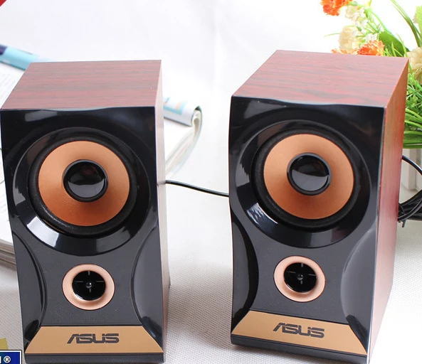 Портативная мини-колонка компьютер планшетофон бас 2 0 деревянная 1 пара - купить