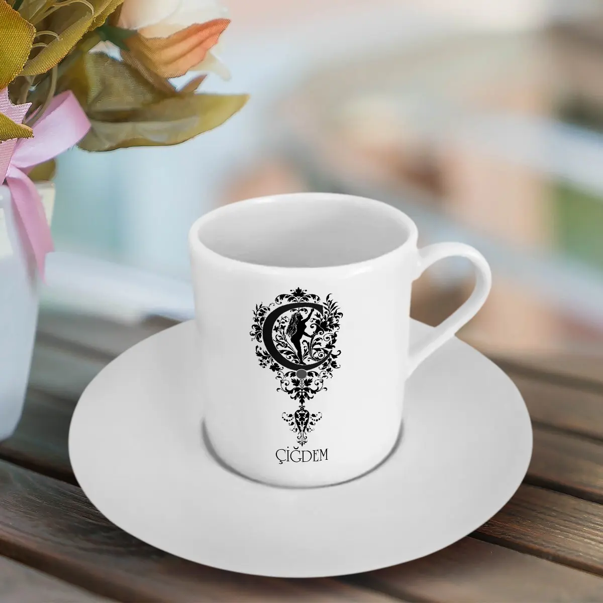 

Персонализированные О письмо чашка для кофе по-турецки (модель 1)