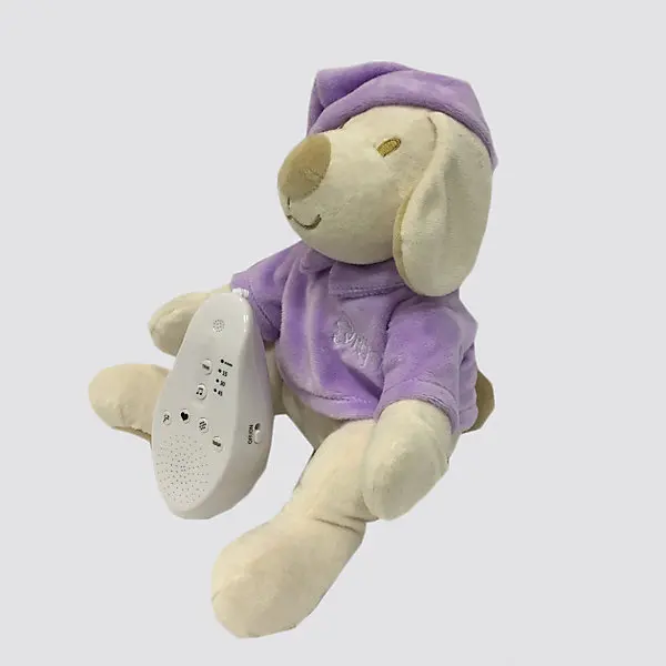 Игрушка для сна Собачка DrЁma BabyDou с белым и розовым шумом|Плюшевые игрушки