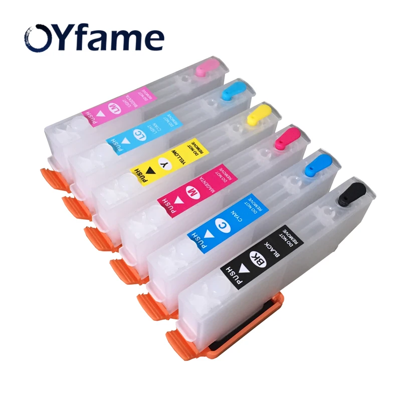 OYfame T2421XL T2431 Refillable патрон чернил для принтера Epson XP750 XP850 XP950 XP860 XP55 XP760 XP960 картридж с