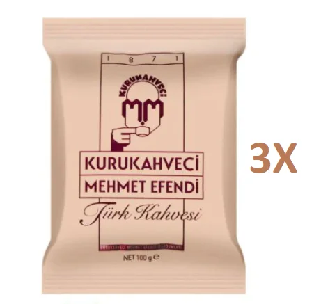 

Кофе Kurukahveci 3X Mehmet Efendi-3.5 oz 7 oz 14 oz lot ground Coffee FREE