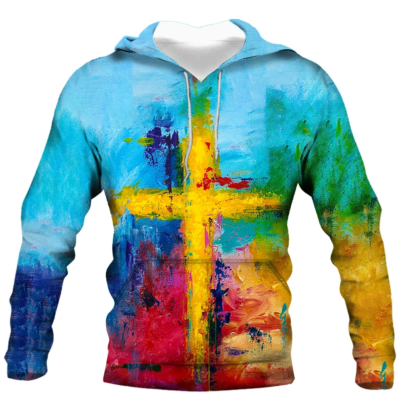 

Мужской свитер с капюшоном, повседневный пуловер с длинными рукавами и 3D-принтом, Осень-зима 2021