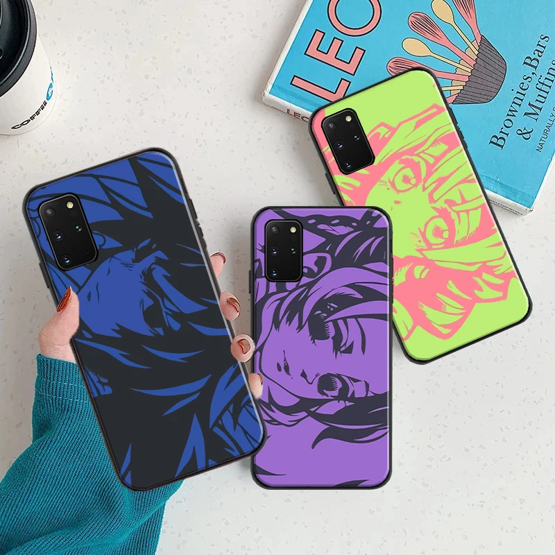 

Cartoon Japan Anime Demon Slayer Phone Case For Samsung Galaxy S8 S9 S10 S10 Plus S20 S20 FE Lite Plus Kimetsu No Yaiba Cover