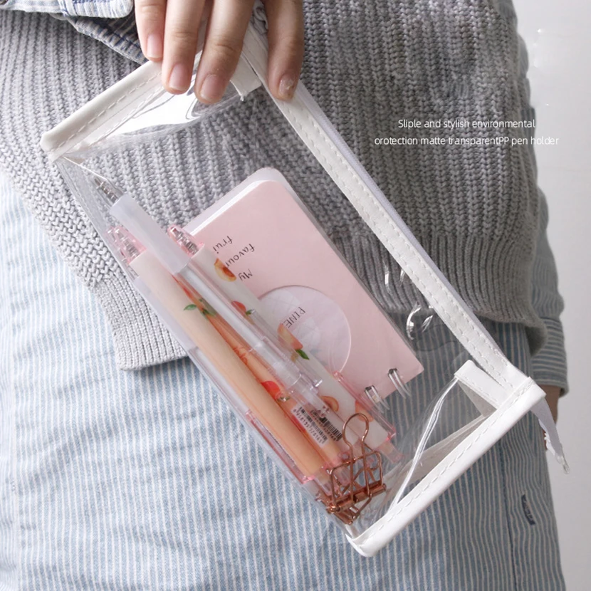 

Pencil Cases Transparent Estuches Stationery Kawaii Phone Case Bag Pop It Pencilcase School Supplies Trousse Scolaire Large Box