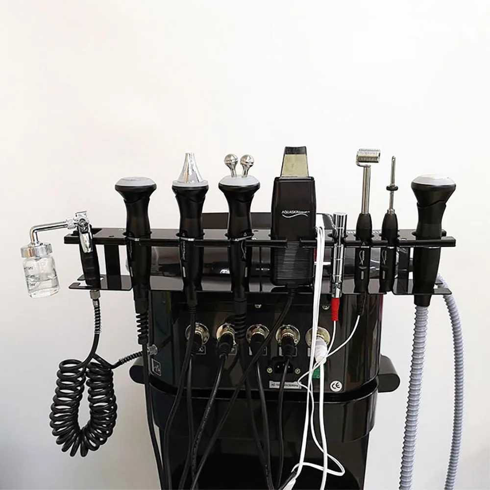 10 в 1 Многофункциональный Ультразвуковой гидро лица скруббер аппарат для