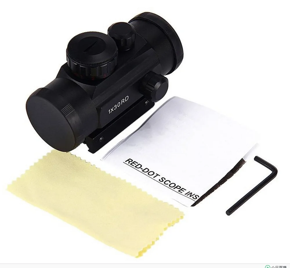 

Tactical Red Dot Scope Holographic 1x30mm Red Dot Scope RGB RifleScope Optical Hunting Scope, Suitable For 20mm / 11mm Rail