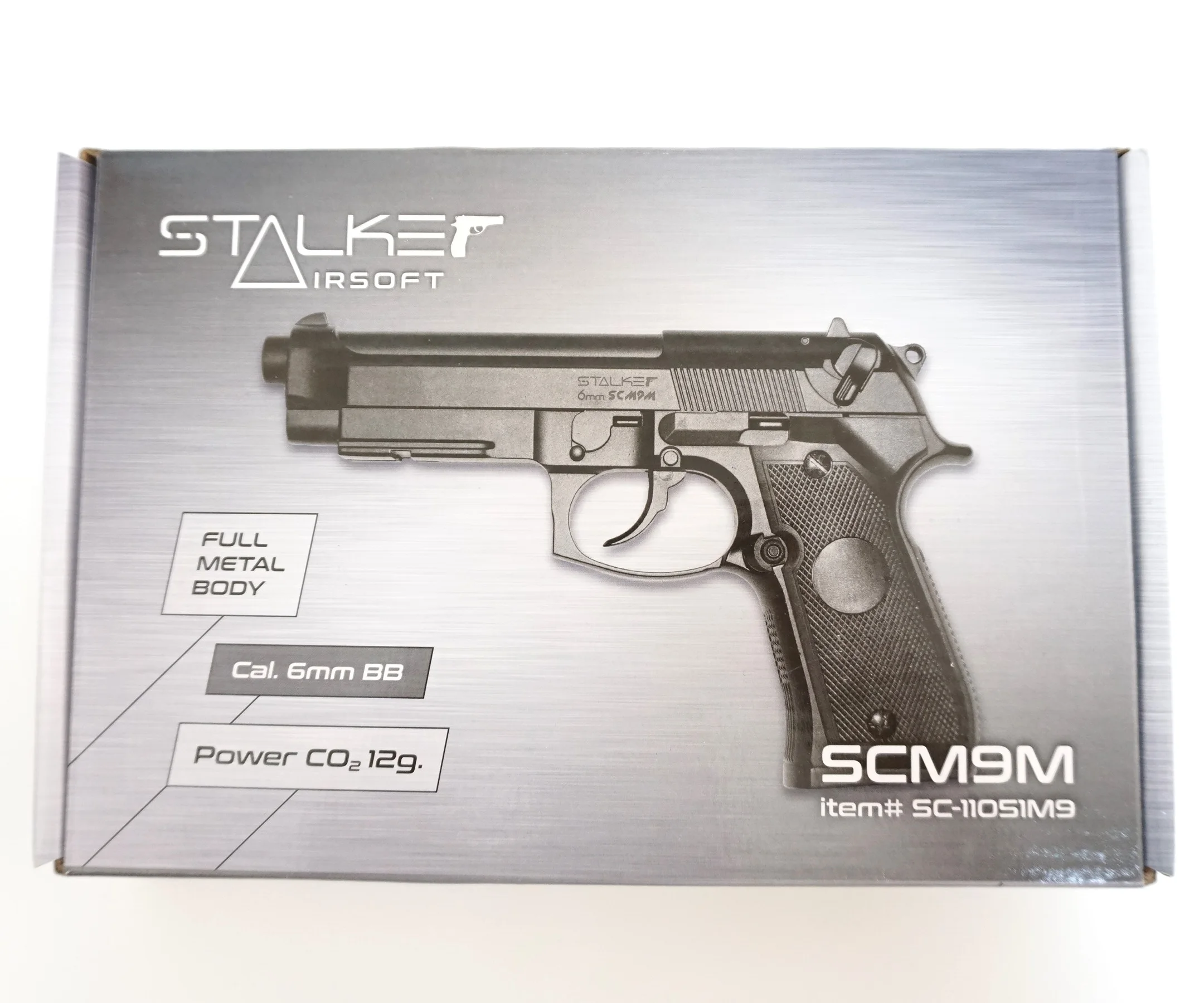 Пистолет пневматический Stalker SCM9M (аналог Beretta M9) к.6мм аксессуары для страйкбола