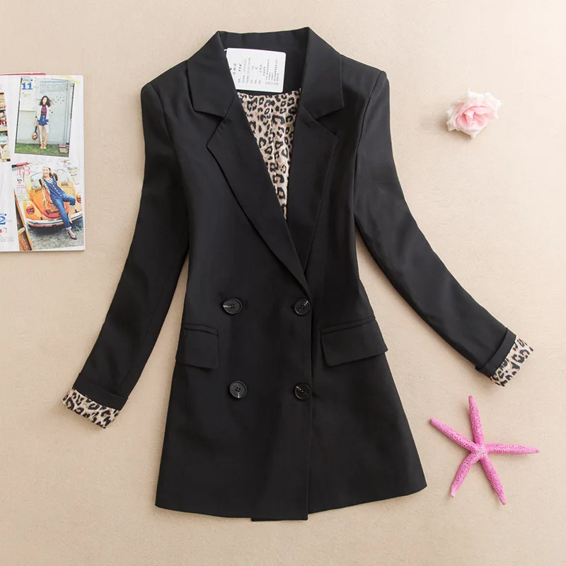 

Women's Casual Mid Coat Lapel Slim Cardigan Outdoor Work Suit Jackets Open Front Coat Cloak Jackets Female Blusas Chaqueta Mujer
