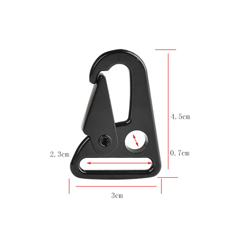 Черный металлический крючок ремень с карабином пряжка для ремня уличное