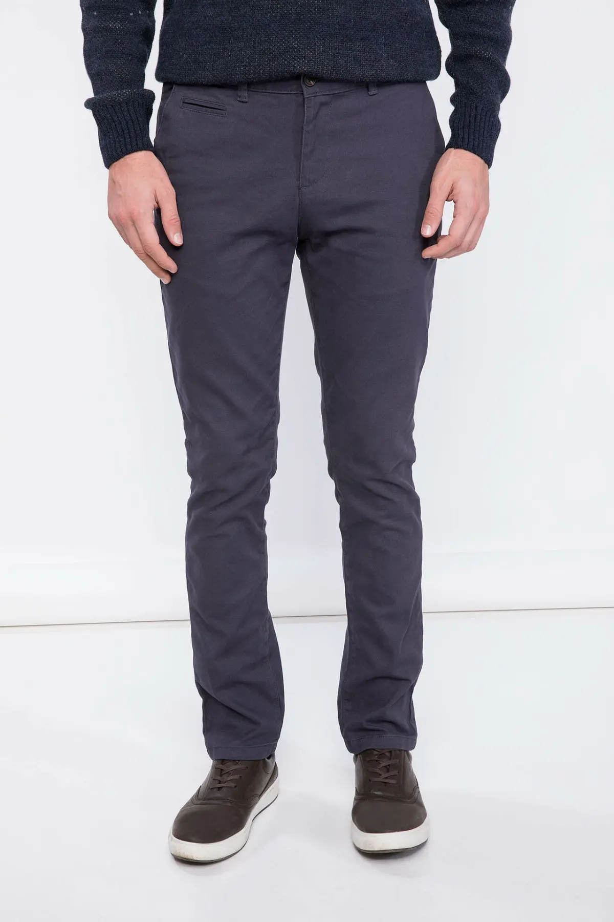 DeFacto модный мужской костюм брюки для отдыха классические деловые длинные мужские