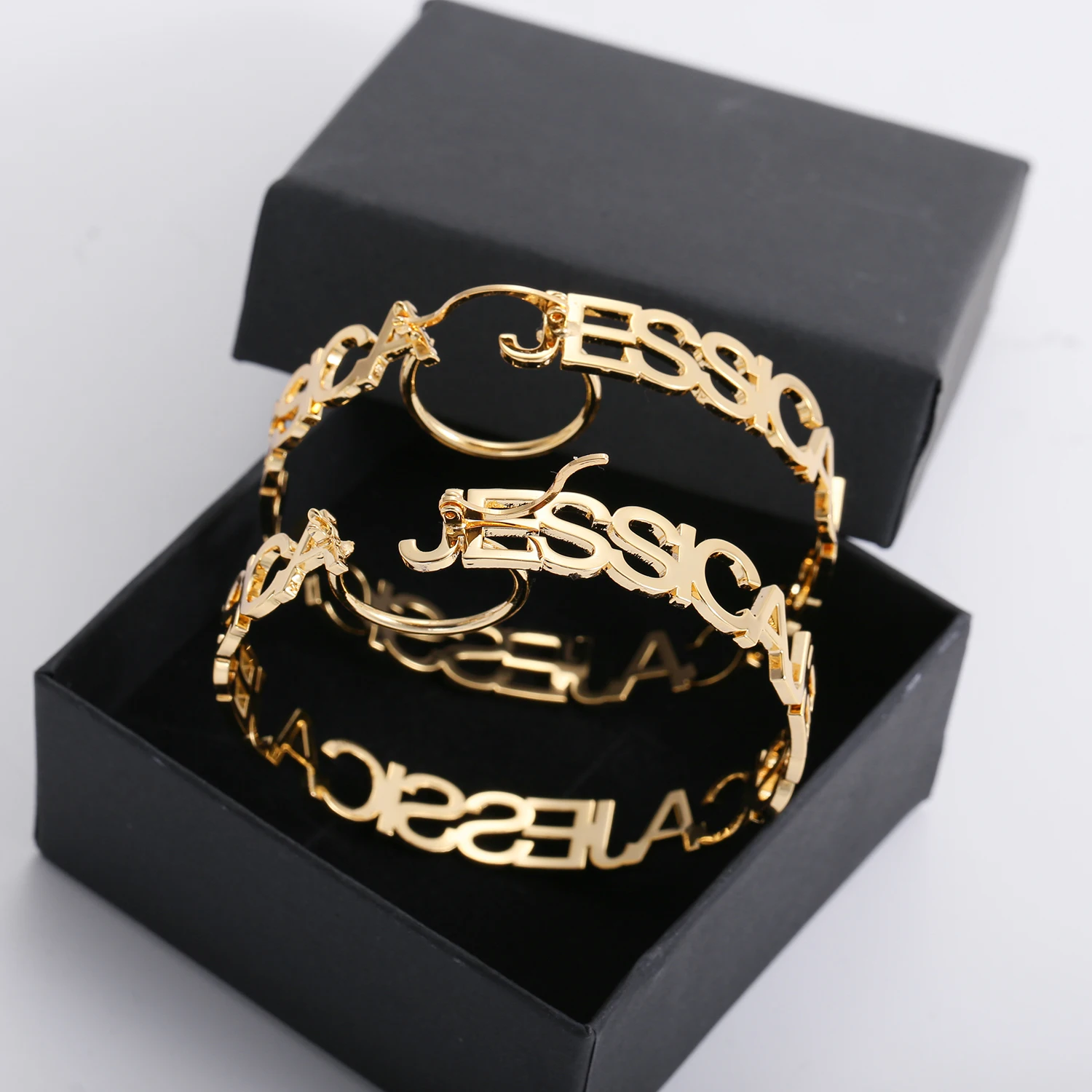 Custom Name Earring 2022 Trend New Summer Hoop Earrings For Women Personalized Gold Aesthetic Jewelry Wedding Sexy Accessories