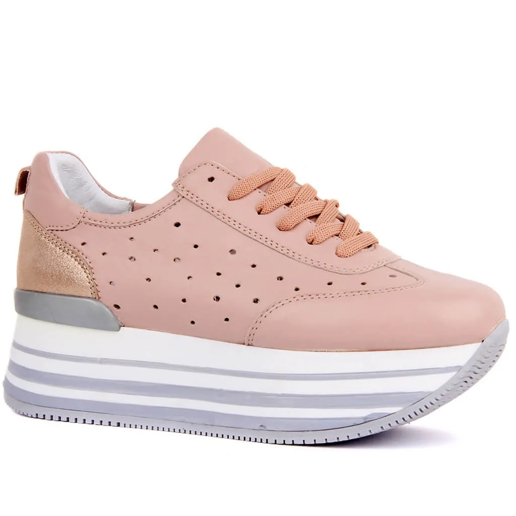 Sail Lakers-Leather Women Casual Shoes Breathable Ladies Platform Sneaker Footwear Chaussure Femme | Обувь