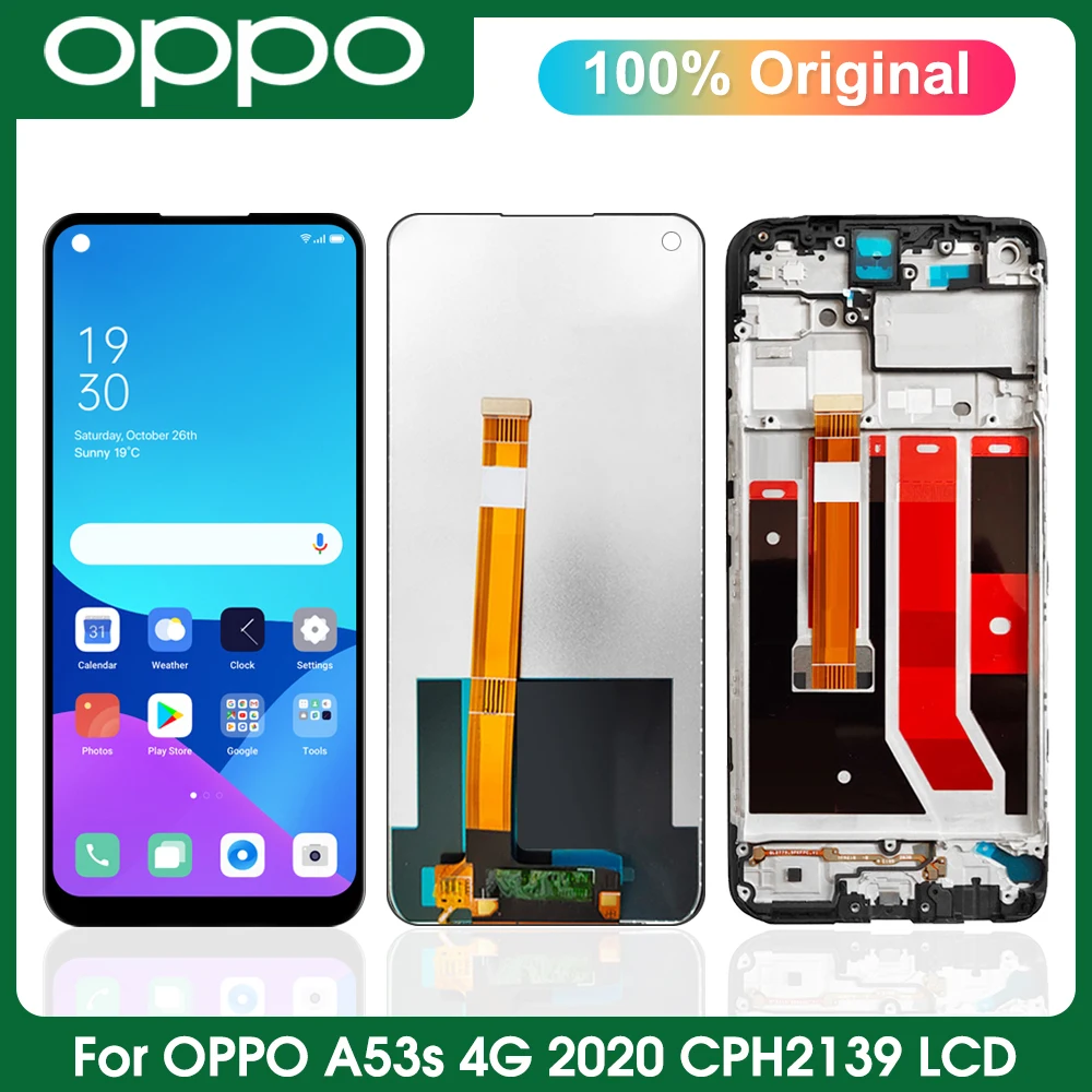 6 5 &quotОригинальный дисплей для Oppo A53s 4G ЖК-дисплей CPH2139 CPH2135 кодирующий