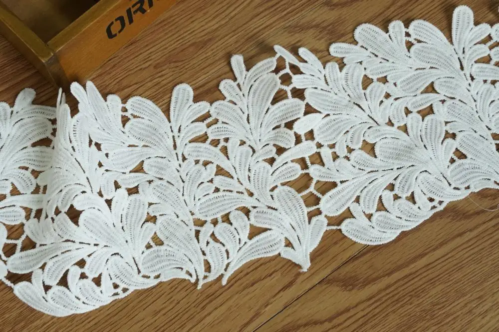Белая винтажная кружевная отделка молочный шелк вязаная для домашнего декора