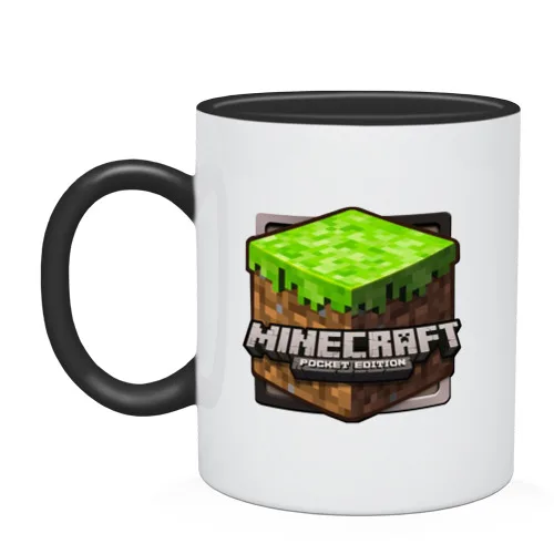Кружка двухцветная Minecraft logo (5)|Кружки| |