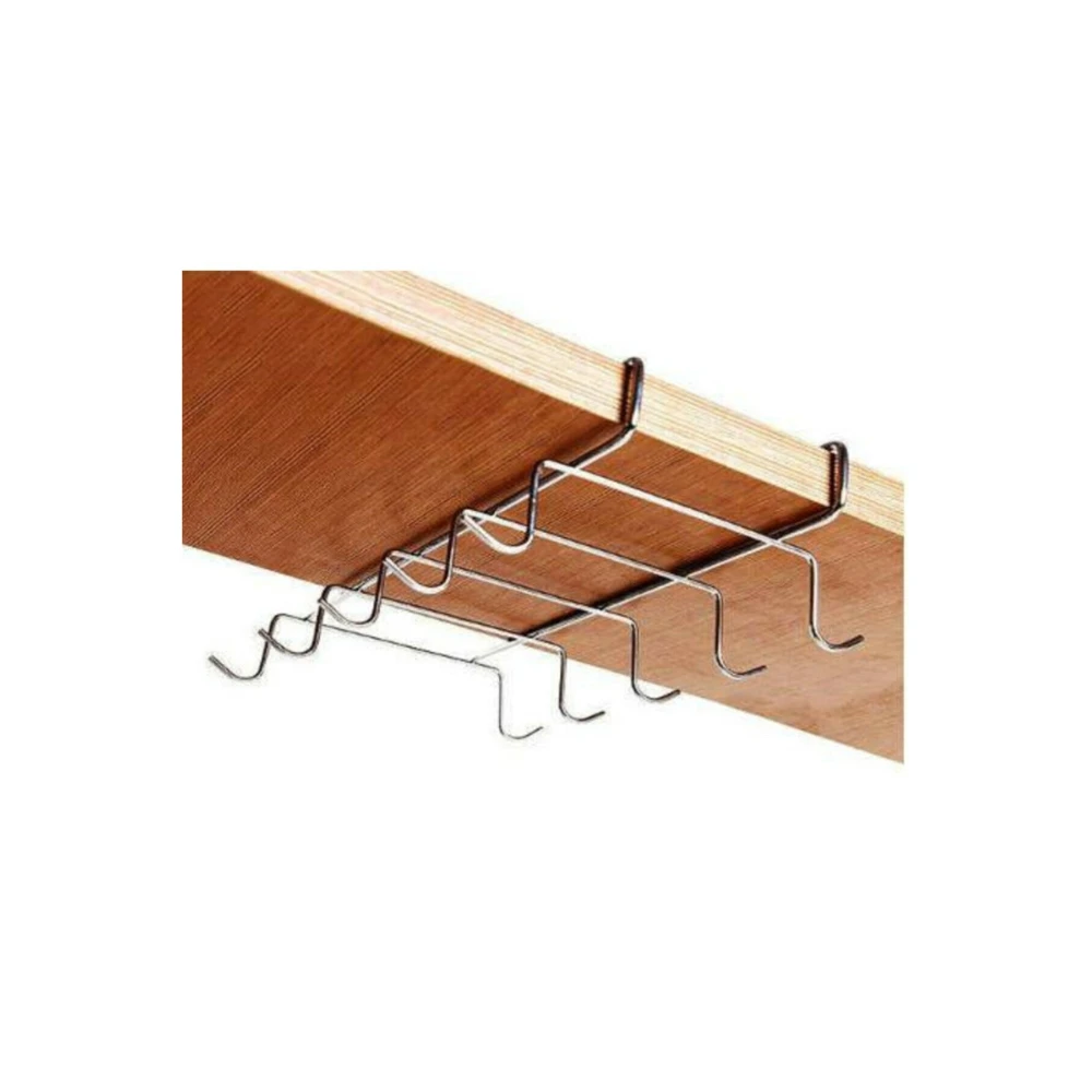 multifunction bottles mug cup rack glass holder cupboard stainless steel storage bar kitchen 10cups hanging under cabinet shelf free global shipping