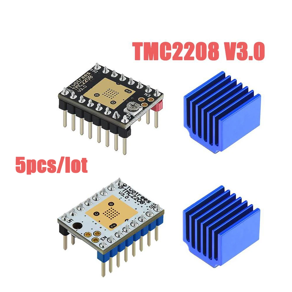 Драйвер шагового двигателя TMC2208 MKS TMC2209 V2.0 сверхтихий драйвер UART для Gen_L Robin Nano SKR V1.3