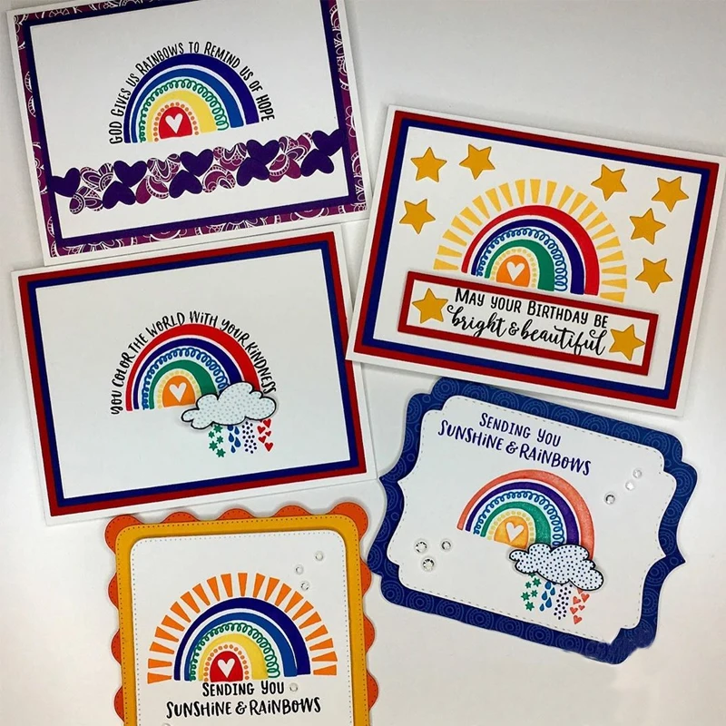 Доброе утро Солнечный Радуга фотообои альбом для скрапбукинга открыток Сделай