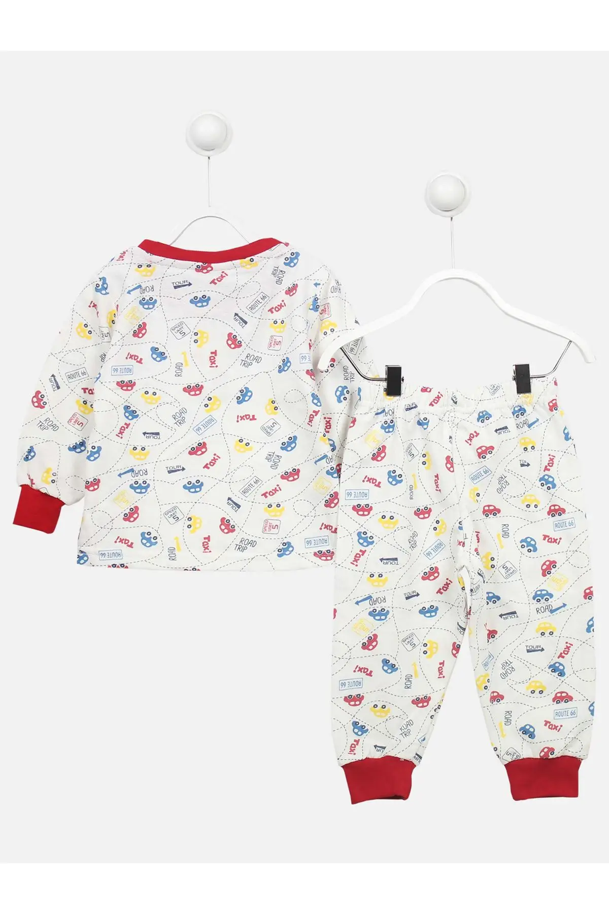 Белый комплект одежды для сна с рисунком автомобиля мальчиков|Комплекты пижам| |