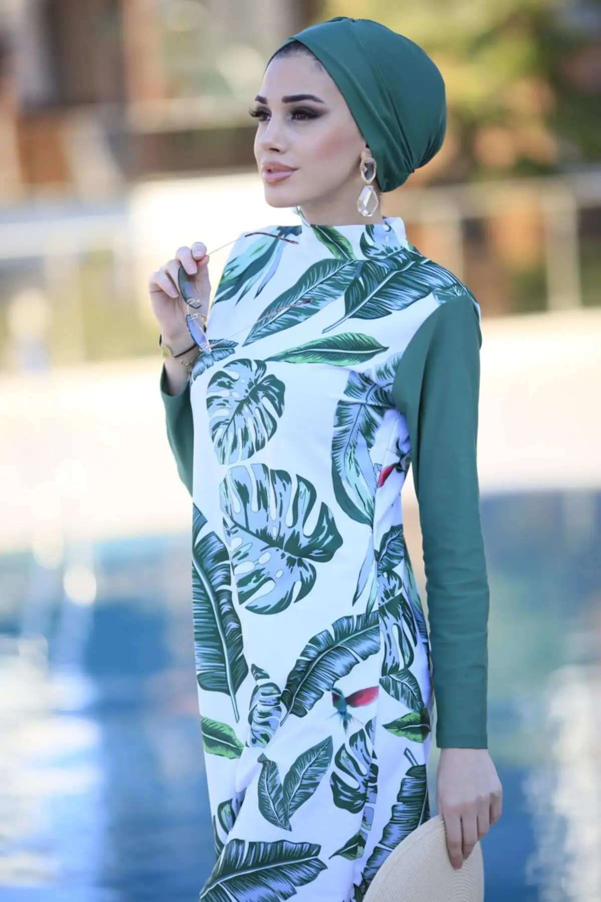 Muslim Swimwear Women Boerkini islamic Swimming Burkini Turkey Abaya Turban Robe Hijab Fashion Modern Sets Dress