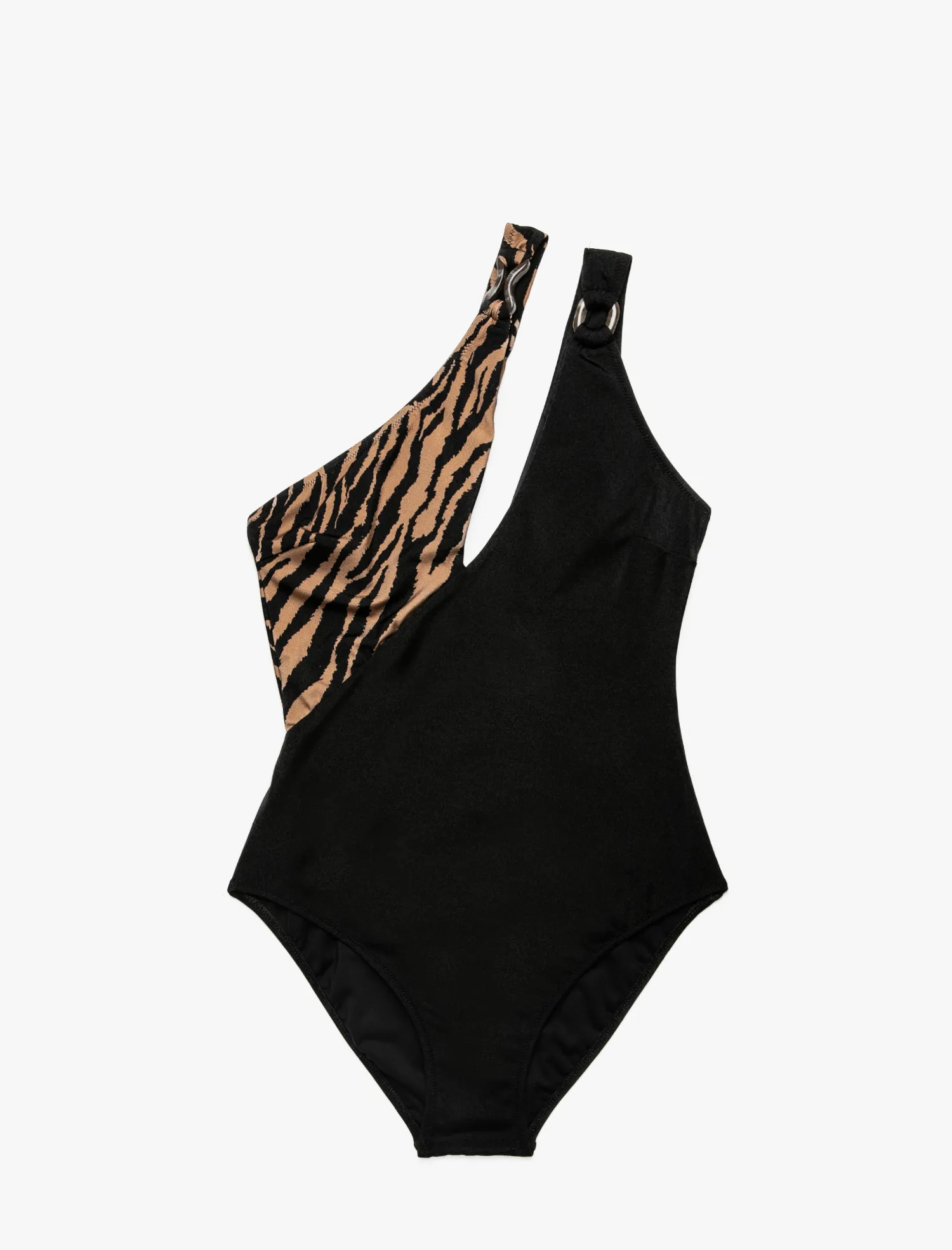 Женский купальник 2021 Новая коллекция черный коричневый принт зебры съемный