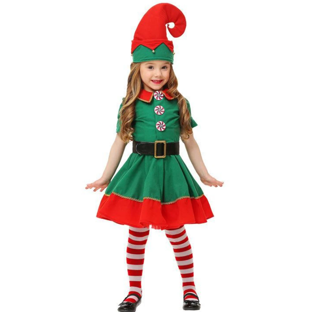 Waylike мужской женский для мальчиков Рождественский костюм Санта-Клауса зеленый