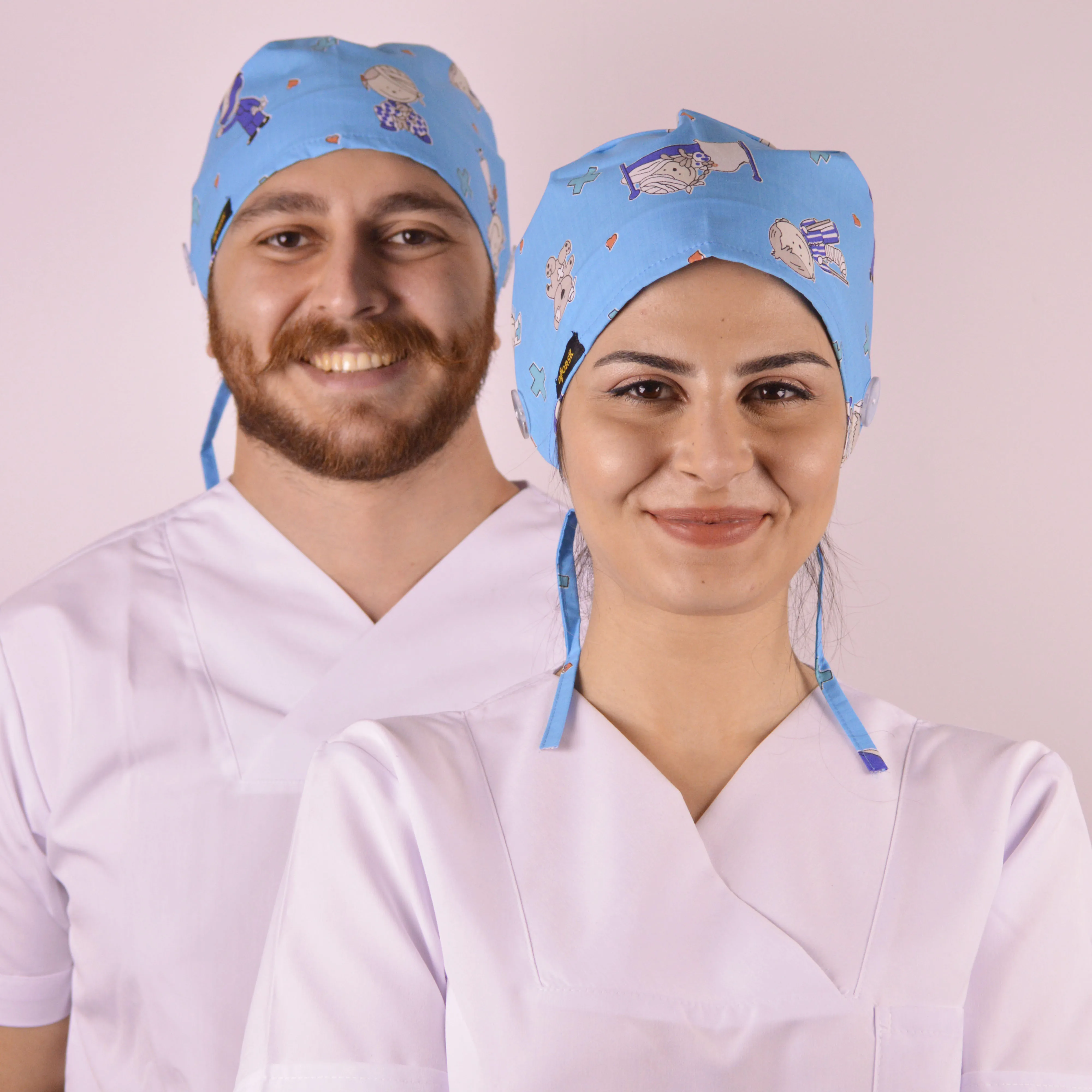 

UNISEX,scrub caps with buttons,Womens scrub caps, scrub hat medical,Nurse scrub cap, bonnet for doctors, turquoise scrub caps,