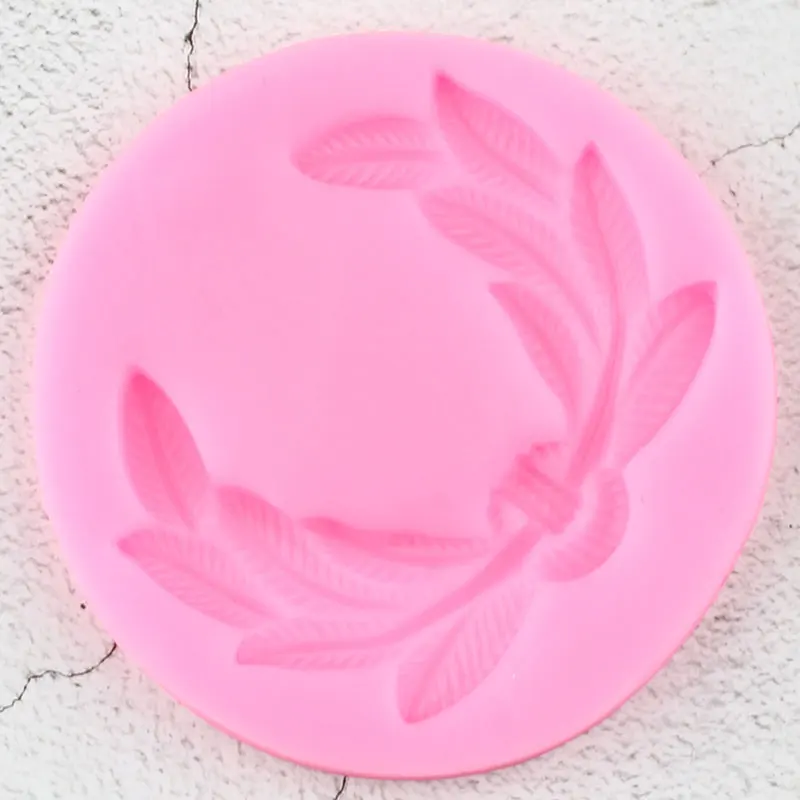 Лавровый венок силиконовая форма листья ювелирные изделия Смола формы рельефный