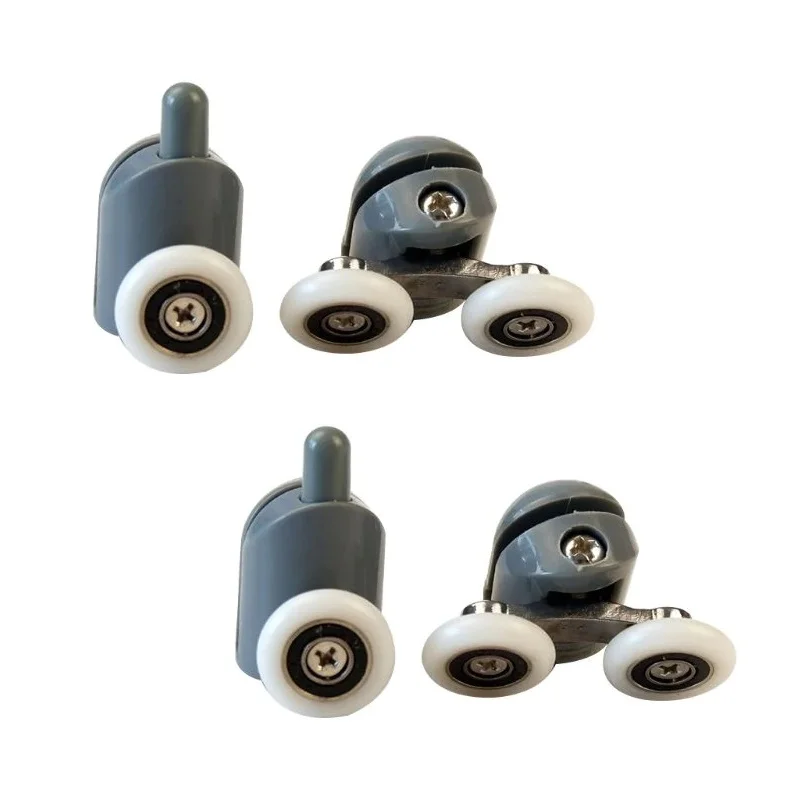 Комплект ролики для дверей душевой кабины Колесико 19 23 25 27 мм Верхние нижние