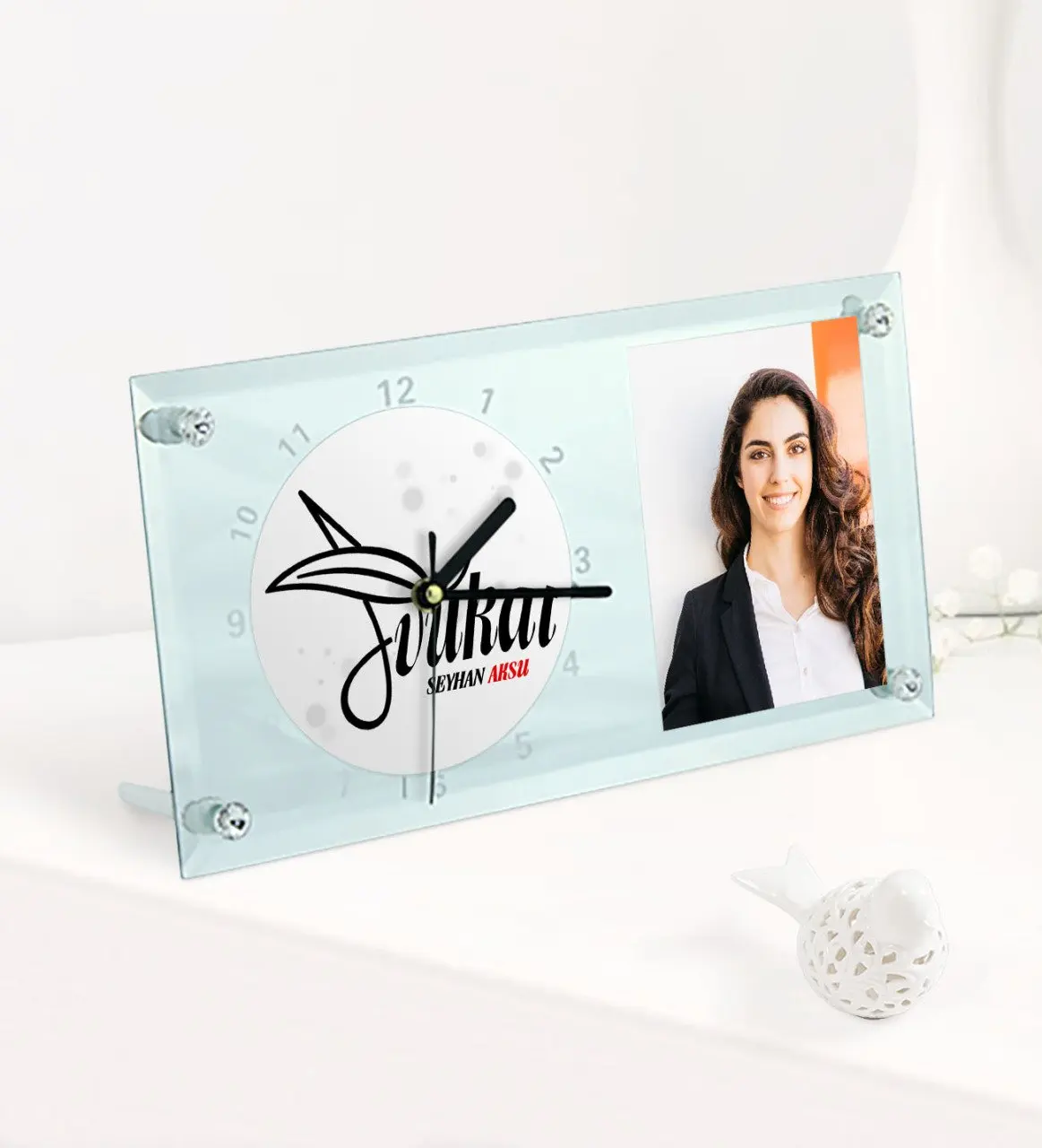 Персонализированные защитник тема Стекло часы-9 |