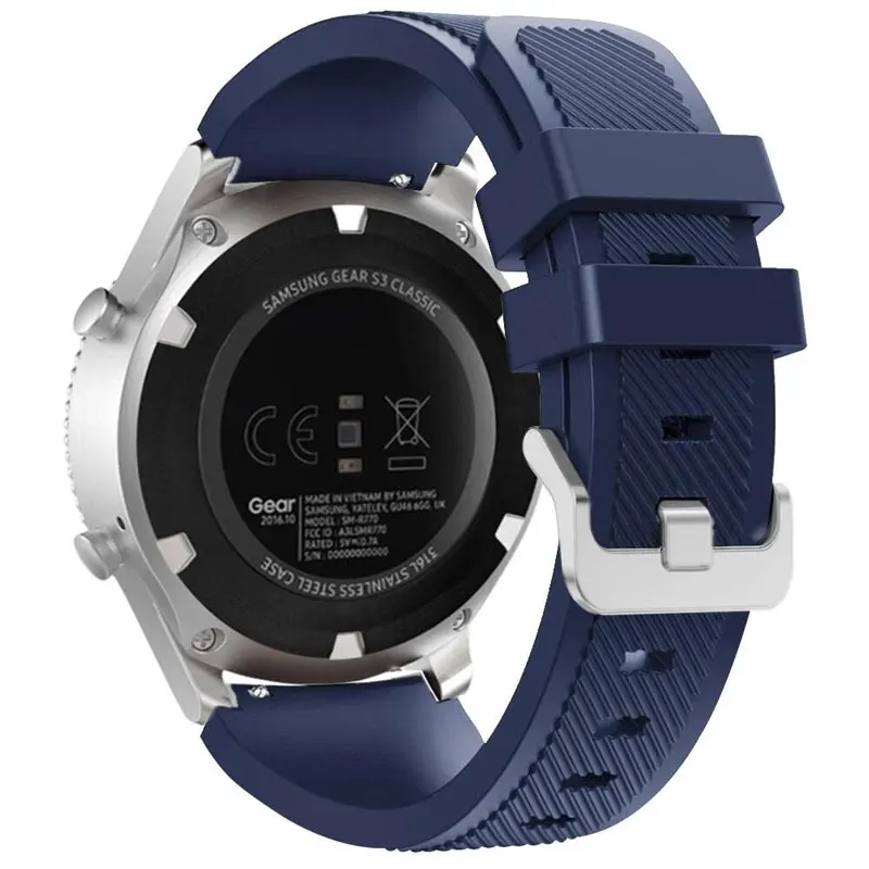 Ремешок для samsung gear S3 Frontier Galaxy watch 46 мм Активные мужские ремешки 22 мм силиконовый браслет ремешок для часов huawei watch gt 2
