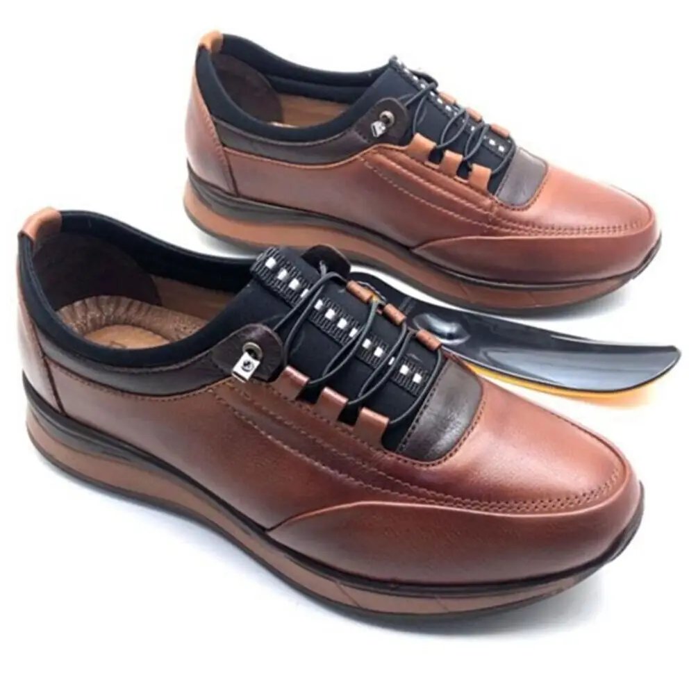 Genuine Leather Fully Orthopedic Men's Shoes Lace-up Qaulity Leather Soft, Casual, Comfortable  Daily Wear