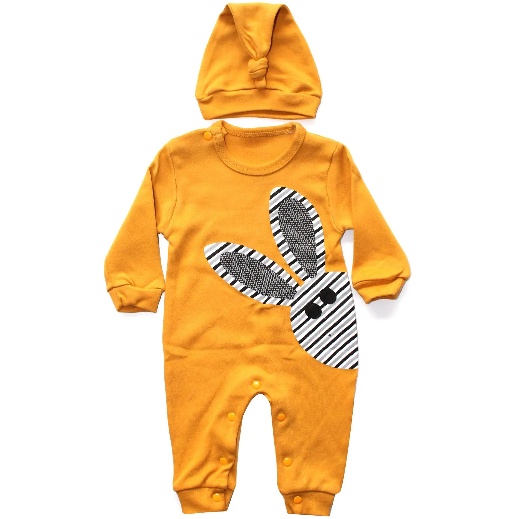 

Plays-Eyed Rabbit Printed Mustard Jumpsuit