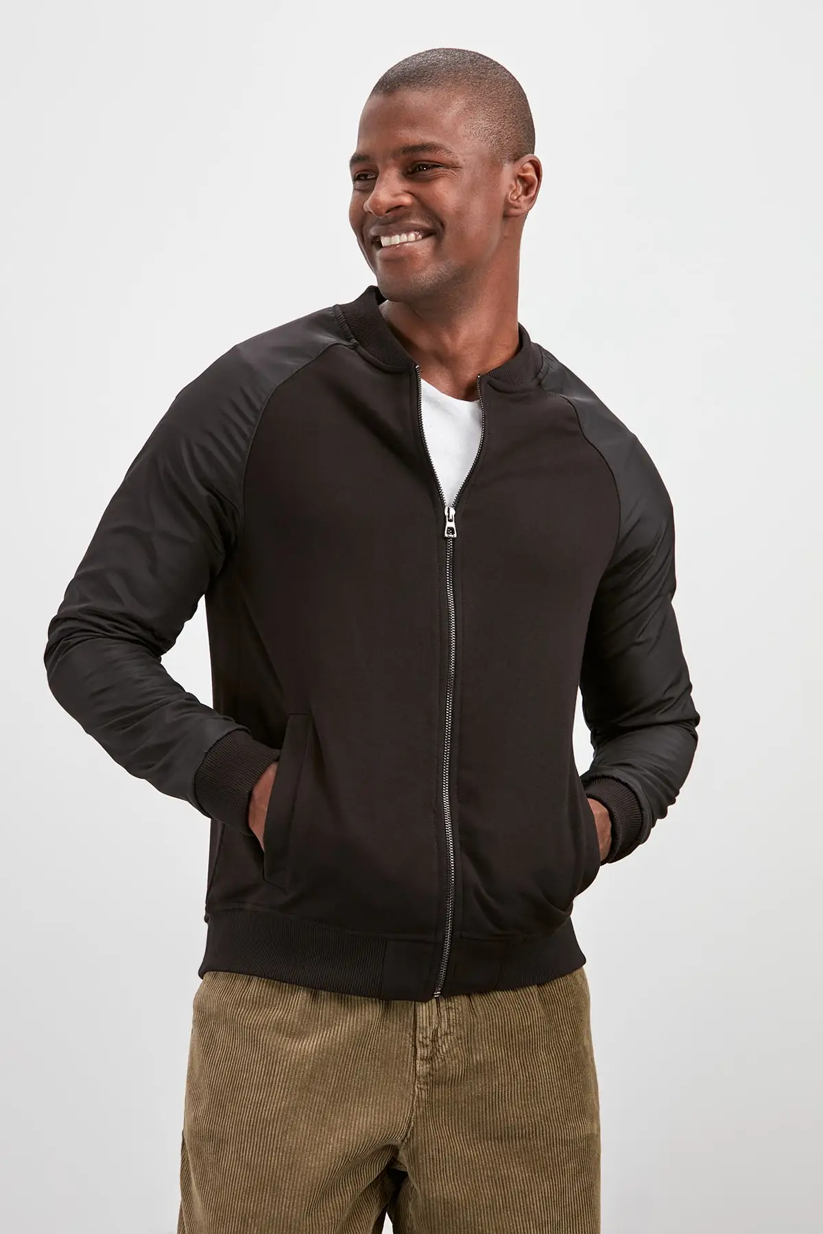 Trendyol новые мужские толстовки с карманами на молнии спереди TMNAW20SW0022| |