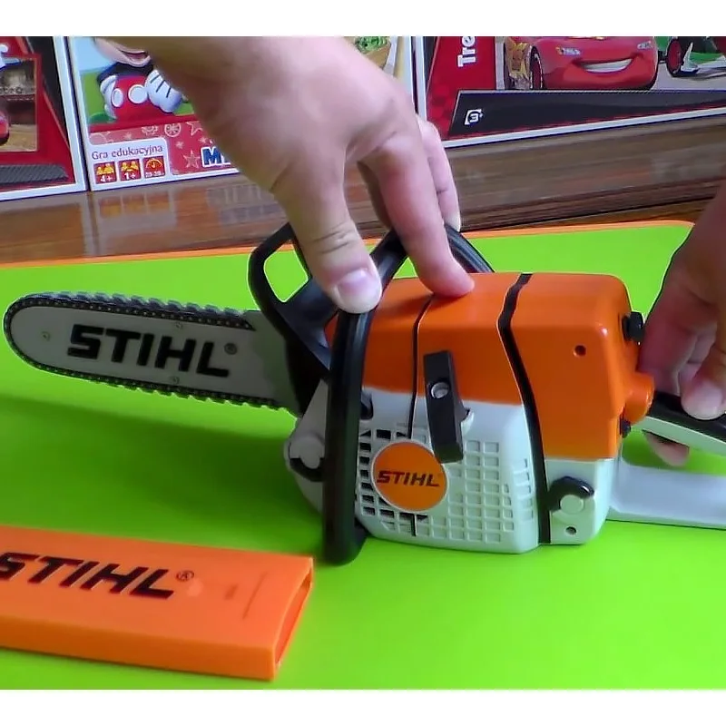Chainsaw toy Stihl reduced copy model calm saw stud tool gift for child toys boy baby 3 4 5 6 years old garden | Игрушки и хобби