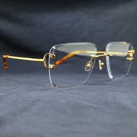 fashion clear eyeglasses frames for men square wire c carter optical luxury desiger eye glasses lentes opticos para mujer